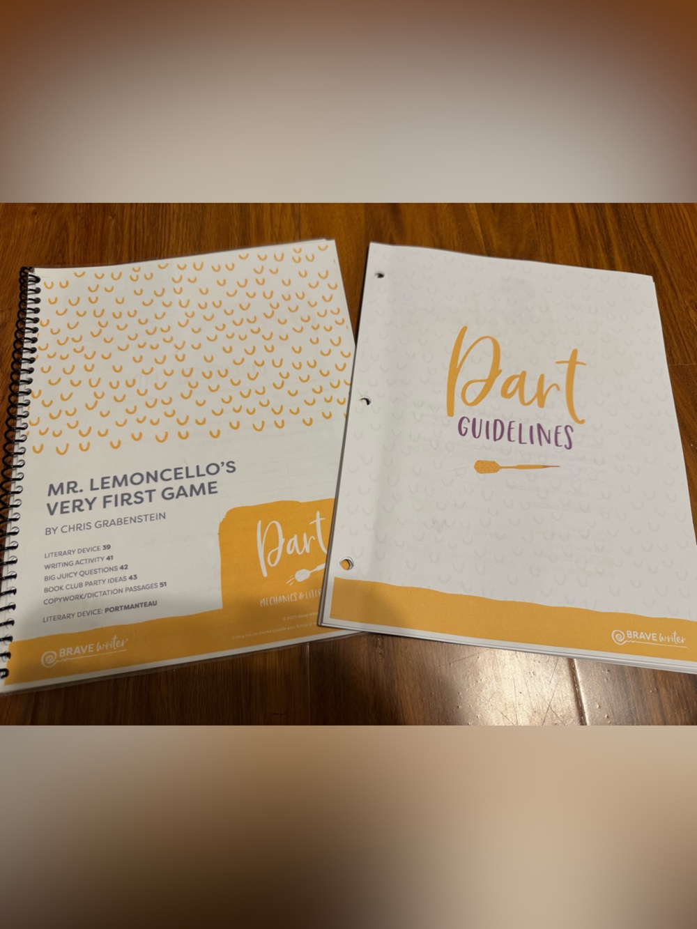 Brave Writer & Mr. Lemoncello's Very First Game Workbook Set - Yellow